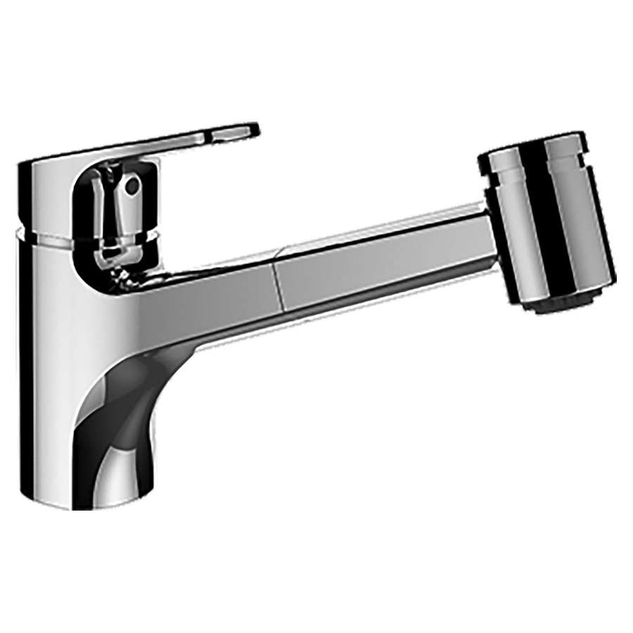 Mélangeur d'évier CITYPRO
S 225 mm, goulot orientable
douche extensible, débit
8,4 l/min, groupe acoustique I