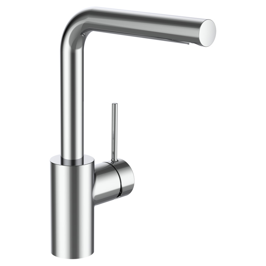 Mélangeur de lavabo TWINPLUS SLIM 
saillie 160 mm, goulot orientable
H jusqu'à aérateur 238 cm
Eco+, sans soupape d’écoulement
avec commande latérale
débit 5.7 (L/min)
tuyaux de raccordement flexibles 3/8"
groupe acoustique&nbsp;I, Classe d’énergie A