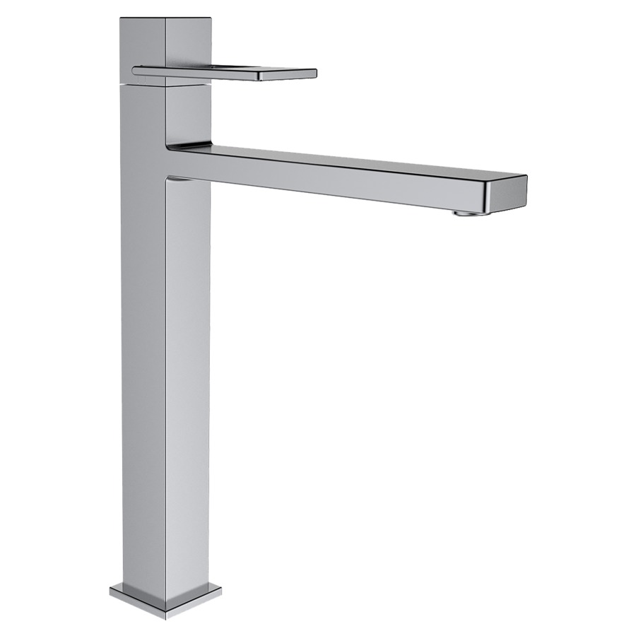 Mélangeur de lavabo QUADRIGA
S 190 mm, goulot fixe
H jusqu'à aérateur 238 mm
sans vidage