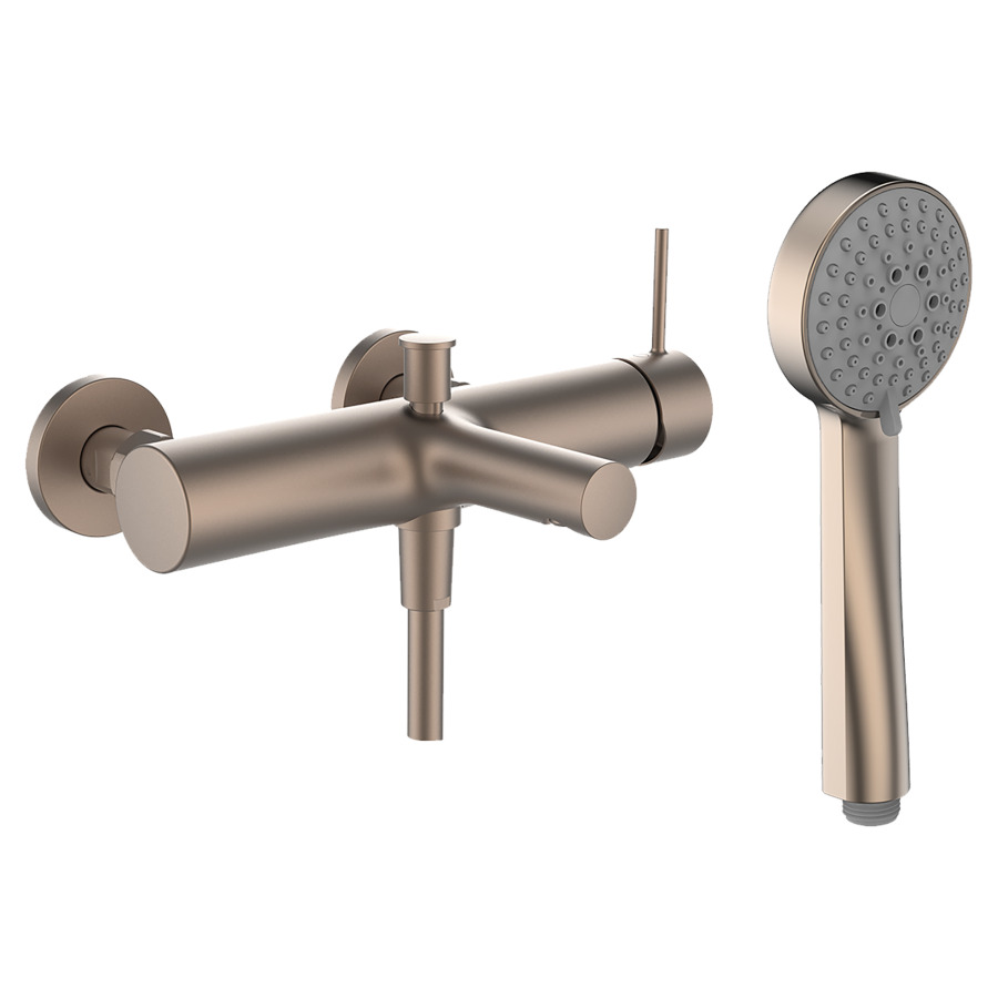 Mélangeur de bain TWINPLUS
SLIM, E 153 mm
raccords d'arrêt 1/2" x 3/4"
tuyau de douche 160 cm
douche Stella 80 3F