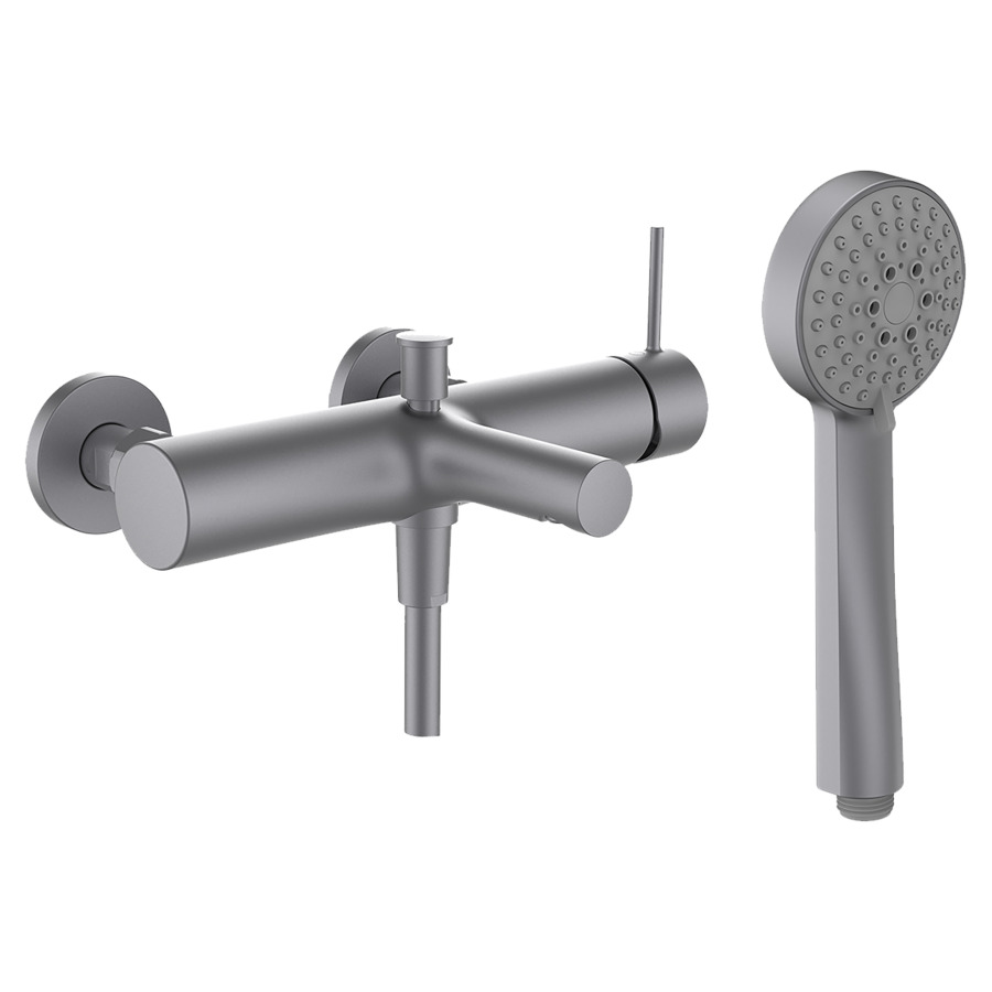 Bademischer TWINPLUS SLIM
AD 153 mm, Abstellver-
schraubungen 1/2" x 3/4"
Brauseschlauch 160 cm
Brause Stella 80 3F