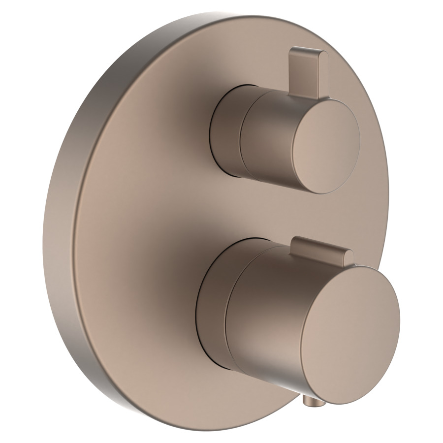 Mélangeur de bain TWINTHERM UP
thermostatique, set de montage
finale, 2 sorties d'eau
mélangée, dimmer 2-voies, sans
corps à encastrer 711 068/069/
079