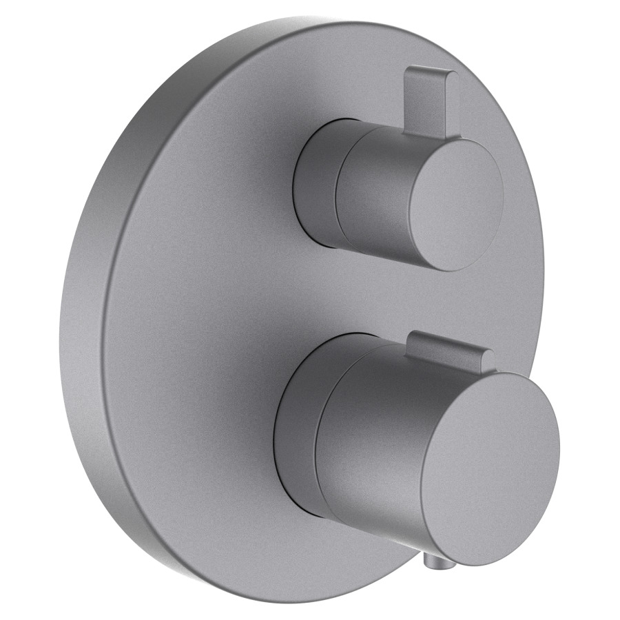 Mélangeur de bain TWINTHERM UP
thermostatique, set de montage
finale, 2 sorties d'eau
mélangée, dimmer 2-voies, sans
corps à encastrer 711 068/069/
079