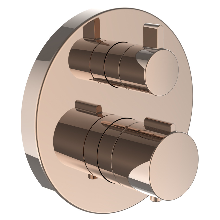 Mélangeur de bain TWINTHERM UP
thermostatique, set de montage
finale, 2 sorties d'eau
mélangée, dimmer 2-voies, sans
corps à encastrer 711 068/069/
079