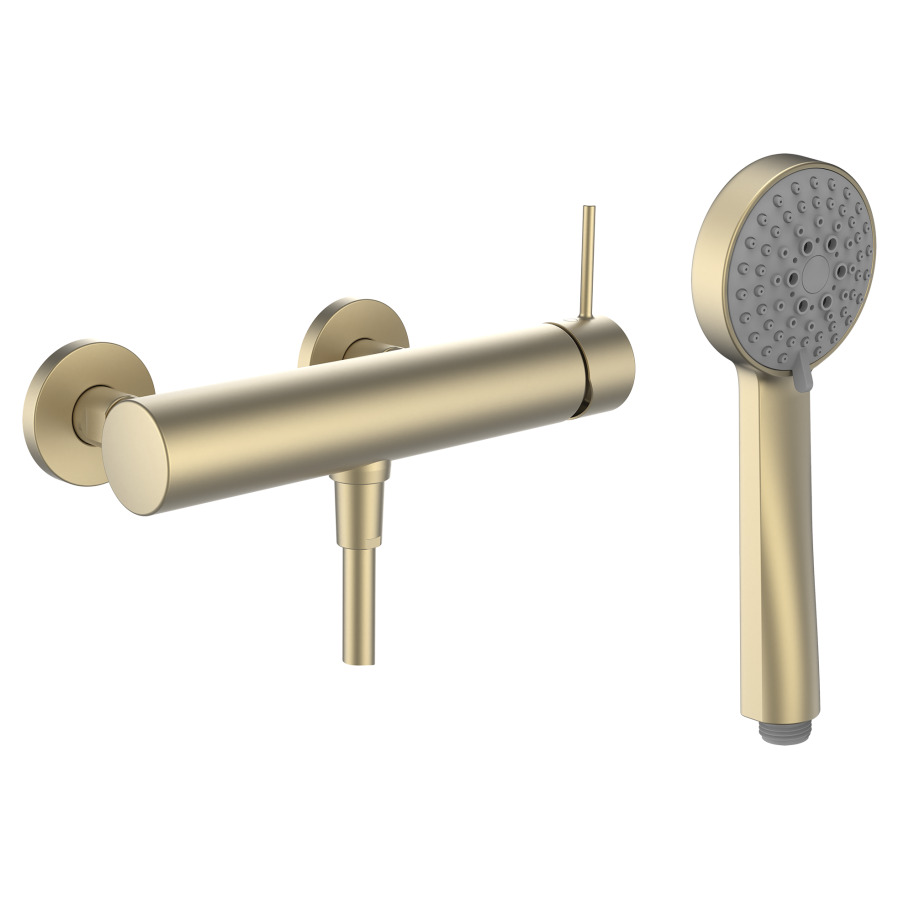 Mélangeur de douche TWINPLUS
SLIM
E 153 mm, raccords d'arrêt
1/2" x 1/2", tuyau de douche
160 cm, douche Stella 80 3F