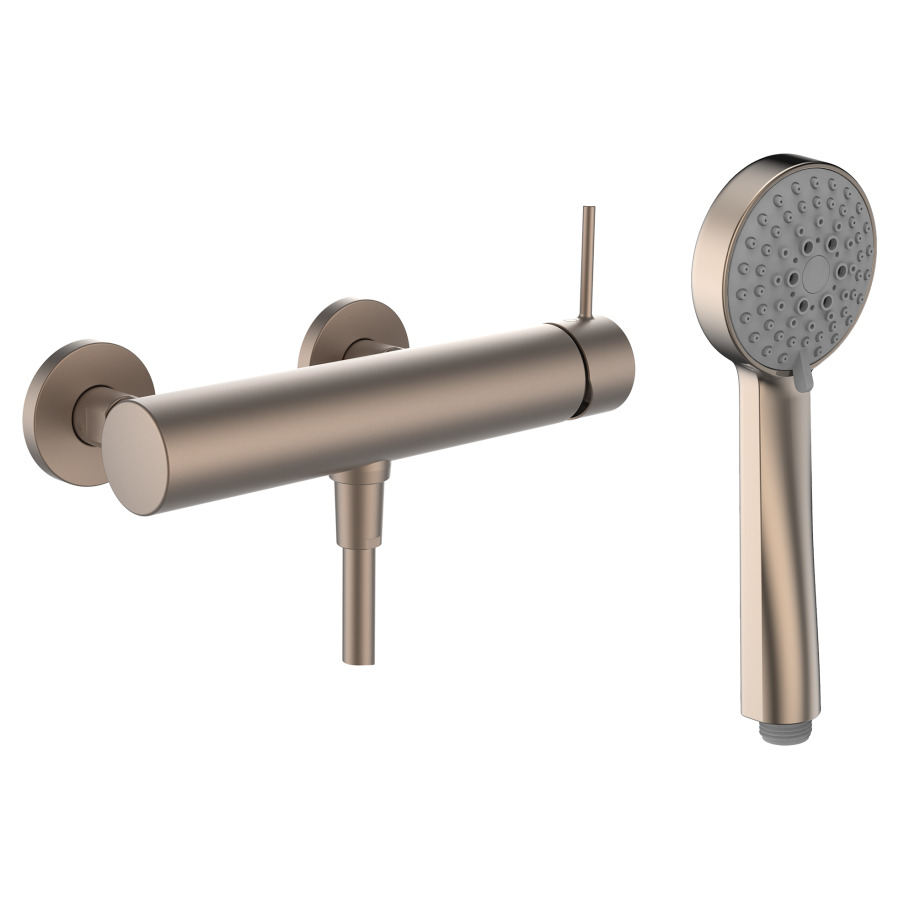 Mélangeur de douche TWINPLUS
SLIM
E 153 mm, raccords d'arrêt
1/2" x 1/2", tuyau de douche
160 cm, douche Stella 80 3F