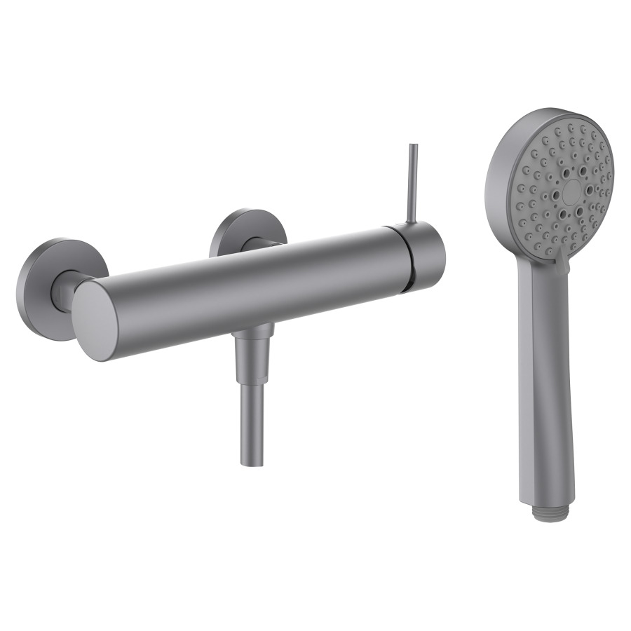Duschenmischer TWINPLUS SLIM
AD 153 mm, Abstellver-
schraubungen 1/2" x 1/2"
Brauseschlauch 160 cm
Brause Stella 80 3F