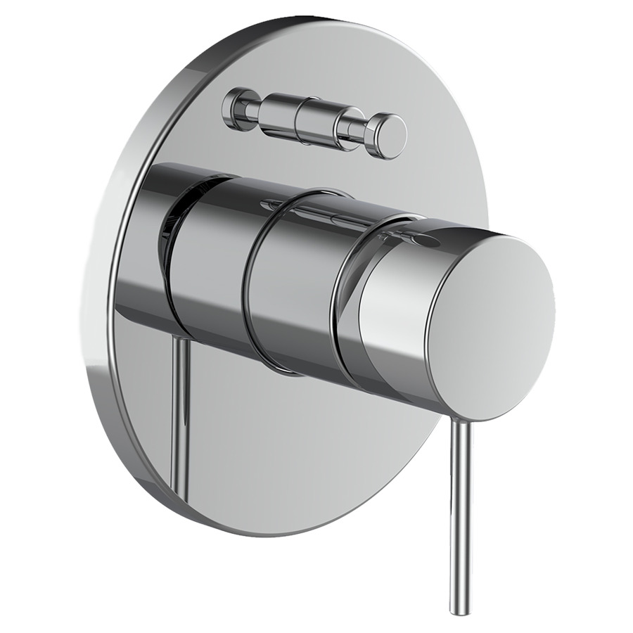 Mélangeur de bain TWINPLUS
SLIM UP
set de montage final
inverseur, avec dispositiv
d'antisiphonnage intégré
sans corps à encastrer 711 079
