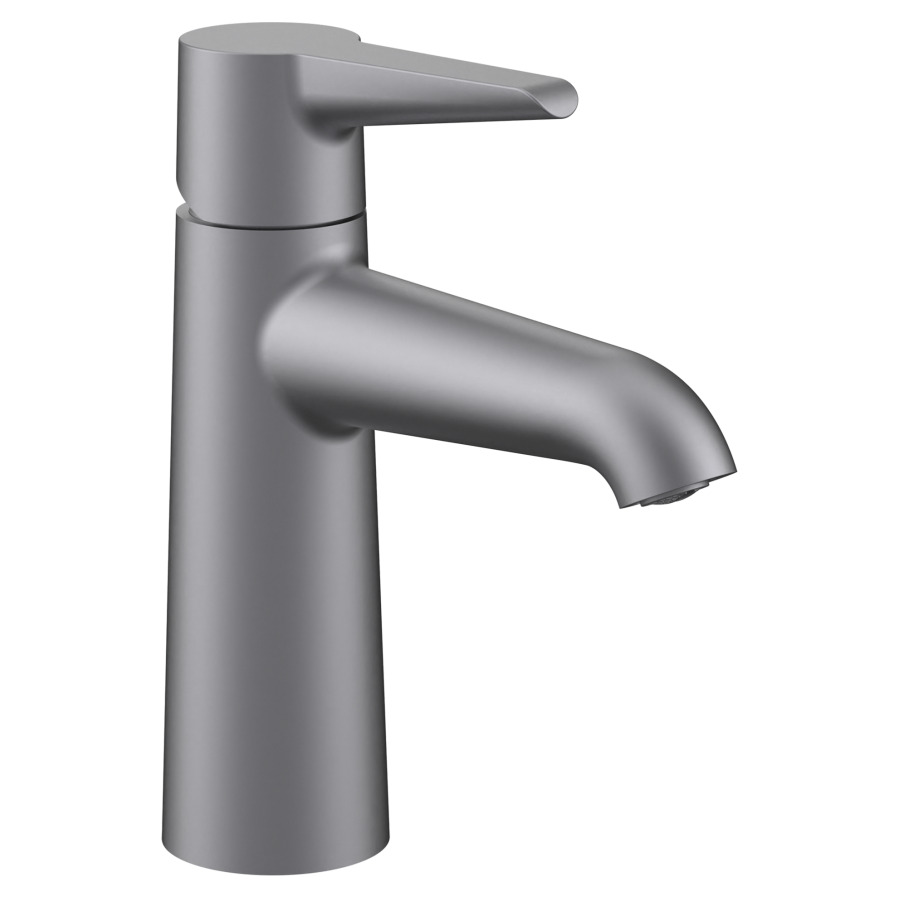 Mélangeur de lavabo PURE
S 110 mm, goulot fixe
Eco+, eau froide par
position du levier au milieu
sans vidage