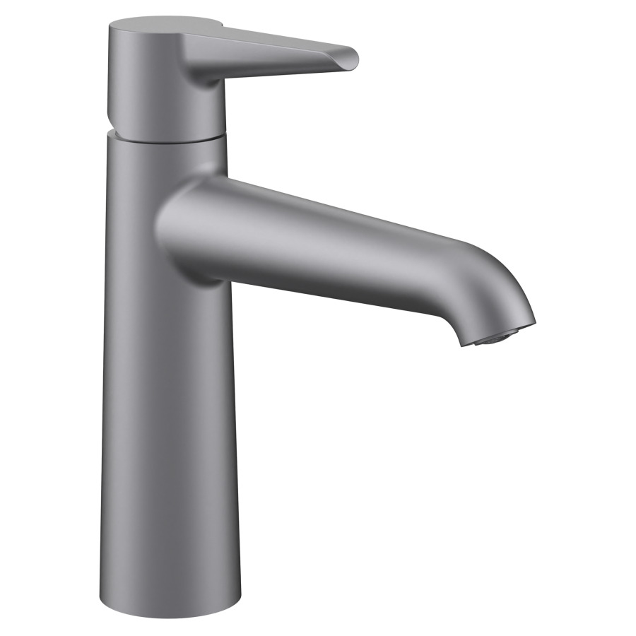 Mélangeur de lavabo PURE
S 140 mm, goulot fixe
Eco+, eau froide par
position du levier au milieu
sans vidage