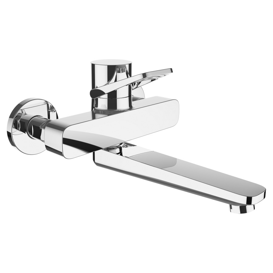 Mélangeur mural CLASS
E 153 mm, S 225 mm
goulot orientable