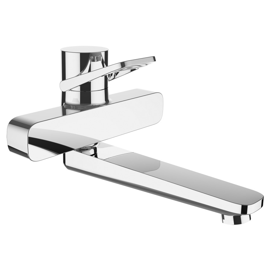 Mélangeur mural CLASS
E 153 mm, S 225 mm
nu, goulot orientable