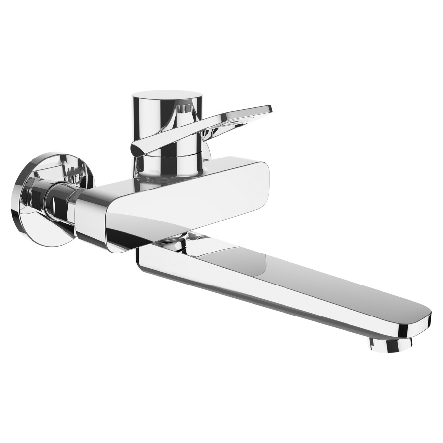 Mélangeur mural CLASS
E 120 mm, S 225 mm
nu, goulot orientable