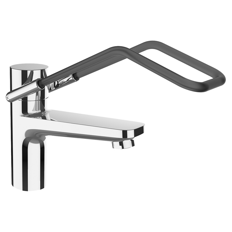 Mélangeur de lavabo CLINIC
S 140 mm, goulot fixe, levier
à bras, sans vidage