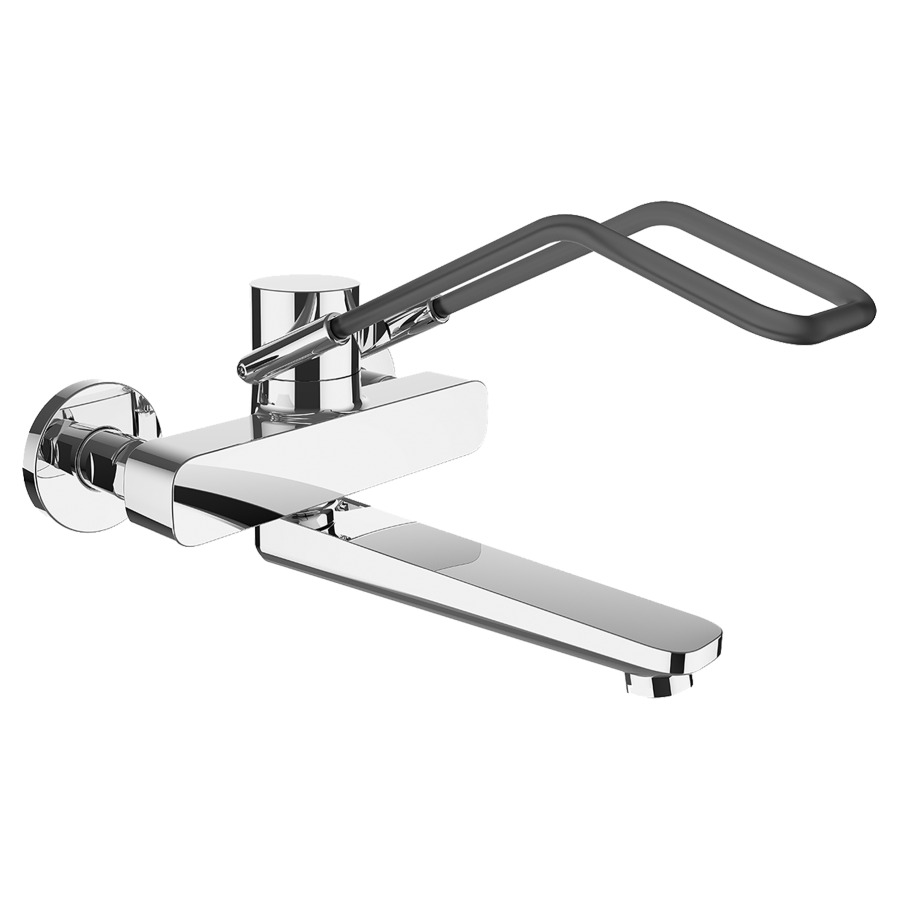 Mélangeur mural CLINIC
E 153 mm, S 225 mm
goulot orientable
raccords d'arrêt 1/2" x 1/2"