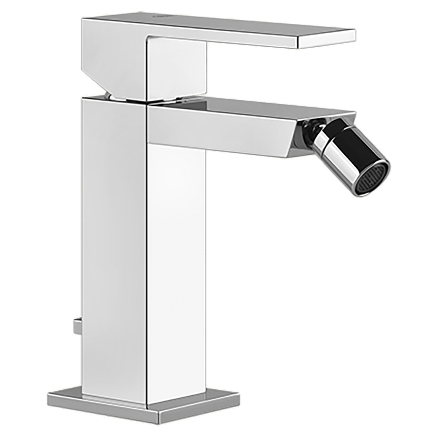 Mélangeur de bidet RETTANGOLO
S 114 mm, goulot fixe
buse orientable, vidage
excentrique