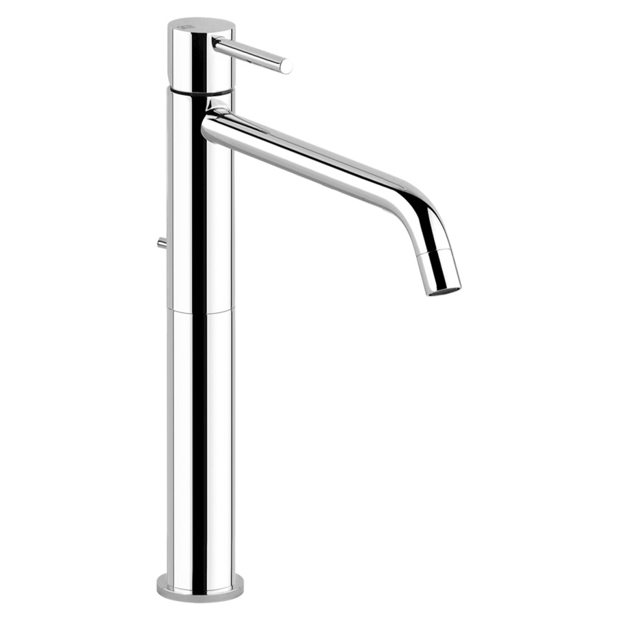 Mélangeur lavabo VIA TORTONA
S 211 mm, H 298 mm, goulot
fixe, vidage excentrique