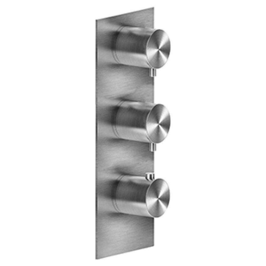 Thermostat GESSI 316 UP
set de montage finale
inverseur à 2 voies, plaque de
recouvrement, débit 40 l/min
sans corps à encastrer 712 544