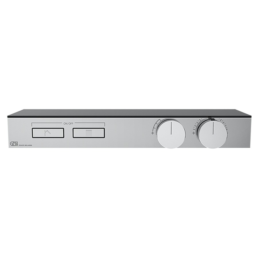 Thermostat HI-FI UP
set de montage finale
2 poussons de fonctionnement
sans corps à encastrer 712 761
avec tablette