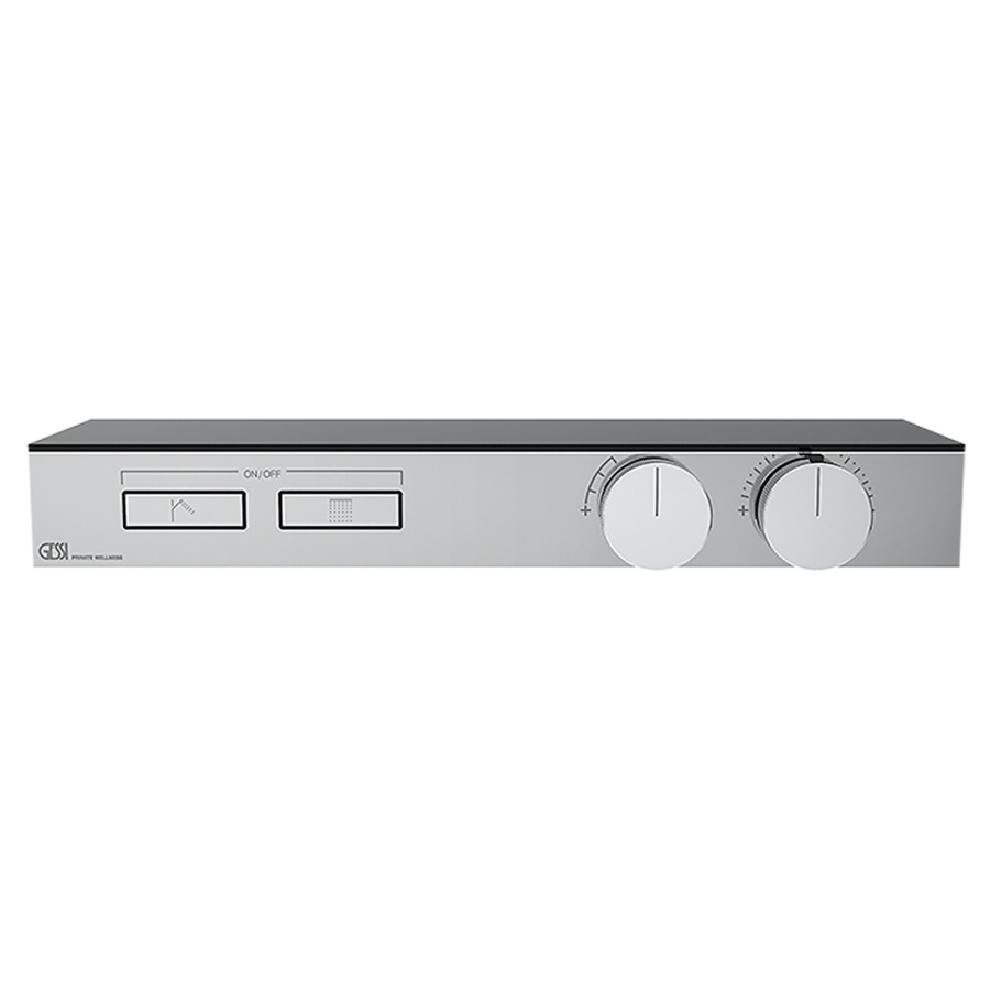 Thermostat HI-FI UP
set de montage finale
2 poussons de fonctionnement
sans corps à encastrer 712 761
avec tablette
