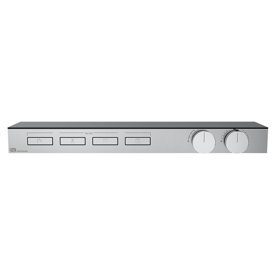 Thermostat HI-FI UP
set de montage finale
4 poussons de fonctionnement
sans corps à encastrer 712 763
avec tablette