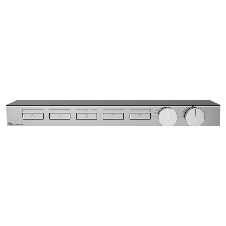 Thermostat HI-FI UP
set de montage finale
5 poussons de fonctionnement
sans corps à encastrer 712 764
avec tablette
