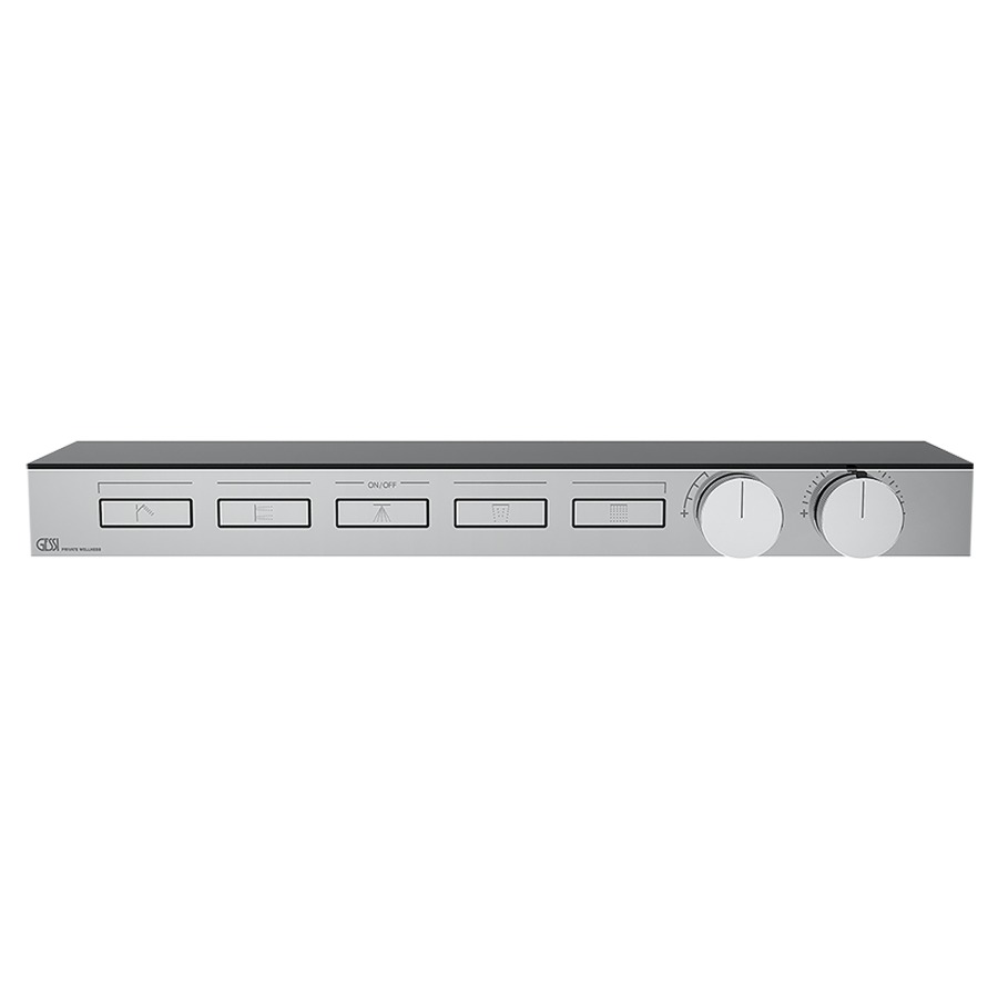 Thermostat HI-FI UP
set de montage finale
5 poussons de fonctionnement
sans corps à encastrer 712 764
avec tablette