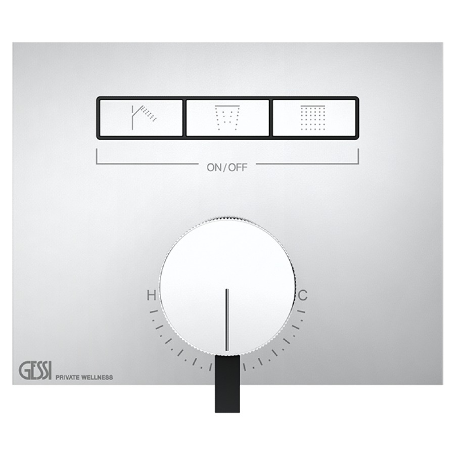 Mélangeur monocommande HI-FI
UP, set de montage finale
3 poussons de fonctionnement
sans corps à encastrer 712 765