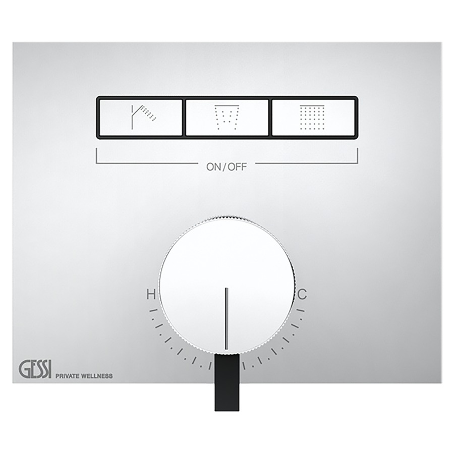 Mélangeur monocommande HI-FI
UP, set de montage finale
3 poussons de fonctionnement
sans corps à encastrer 712 765