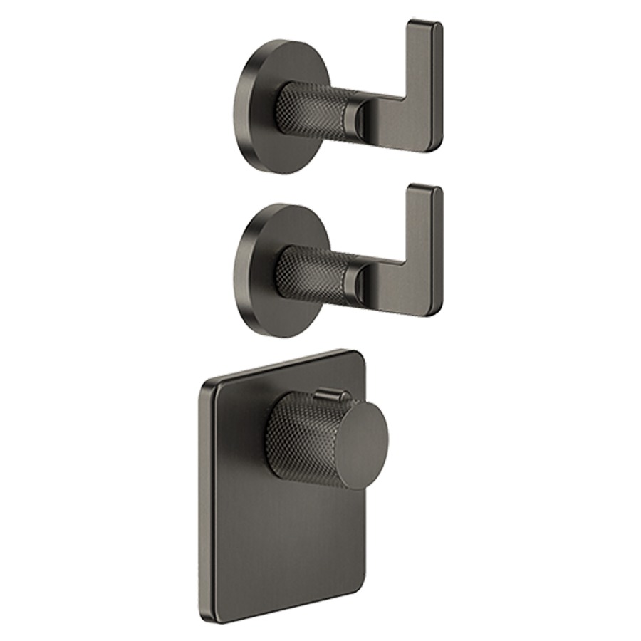 Thermostat INCISO- UP
set de montage finale
inverseur à 2 voies
2 x Rosace 6,5 cm et plaque de
recouvrement 12 x 12 cm
sans corps à encastrer 712 544