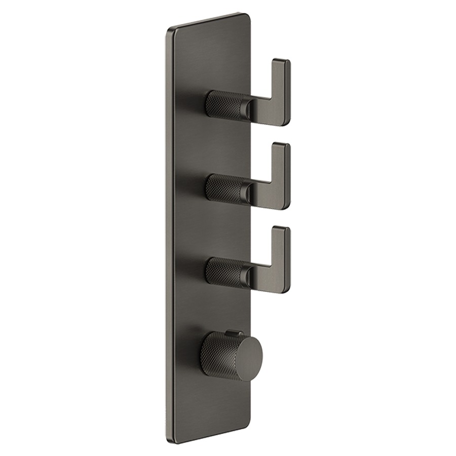 Thermostat INCISO- UP
set de montage finale
inverseur à 3 voies, plaque de
recouvrement 12 x 40 cm
sans corps à encastrer 712 543
