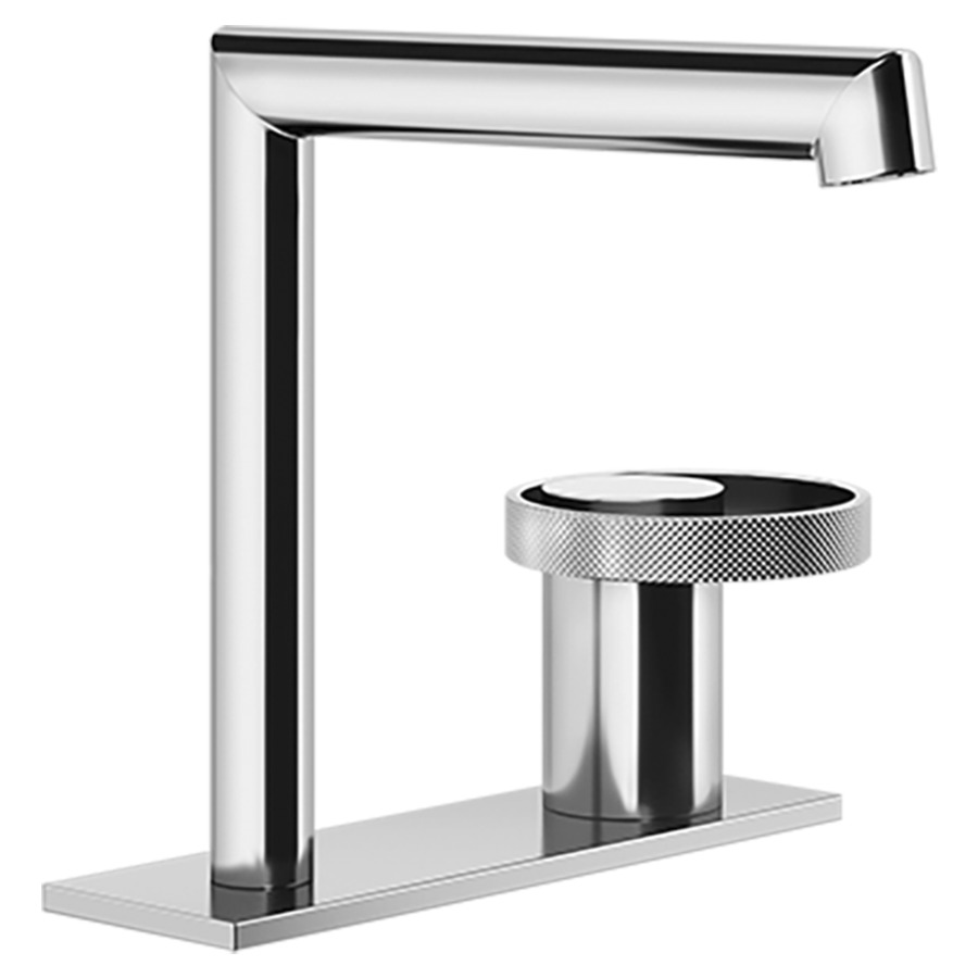 Mélangeur à 2 trous ANELLO
S 144 mm, H 162 mm
goulot fixe, plaque de
recouvrement 16,5 x 5 cm
sans vidage excentrique