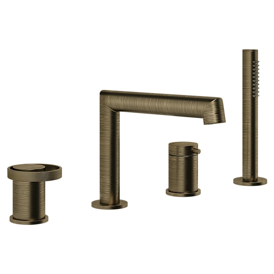Garniture de remplissage
ANELLO, 4-trous, combinaison
avec inverseur et goulot
douche extensible
sans Secur-Box 712 559