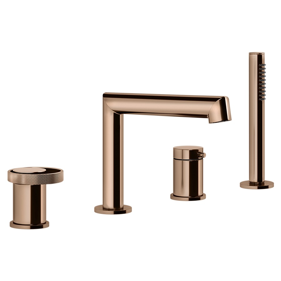 Garniture de remplissage
ANELLO, 4-trous, combinaison
avec inverseur et goulot
douche extensible
sans Secur-Box 712 559