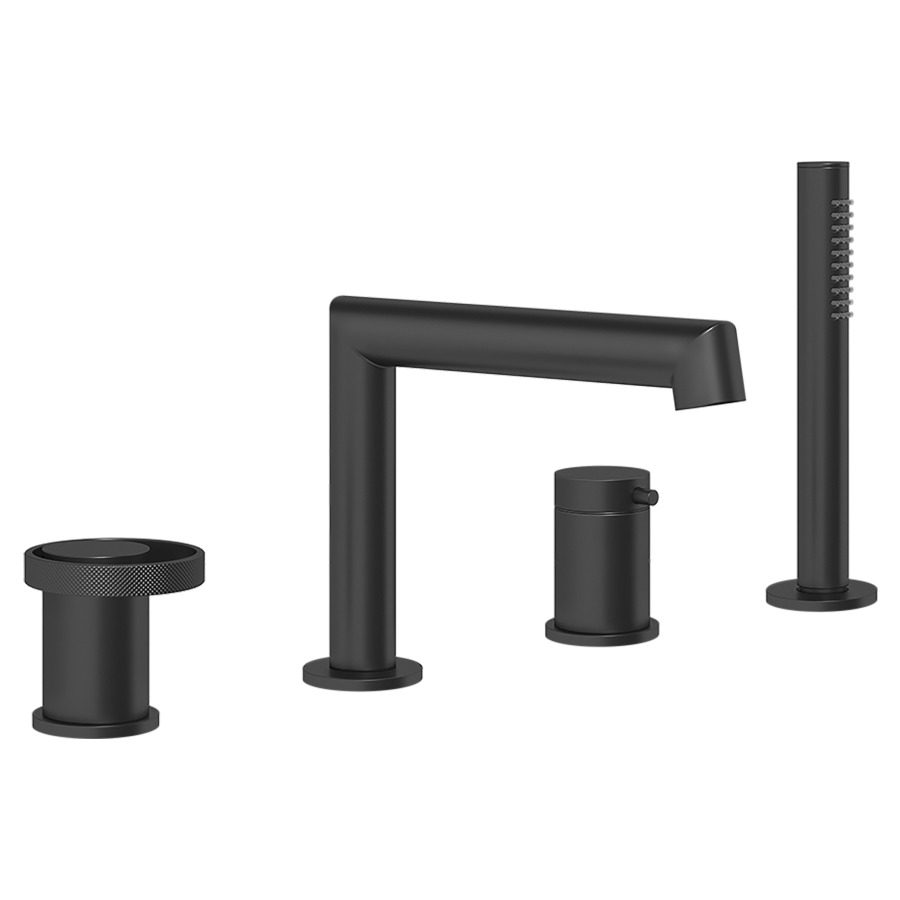 Garniture de remplissage
ANELLO, 4-trous, combinaison
avec inverseur et goulot
douche extensible
sans Secur-Box 712 559