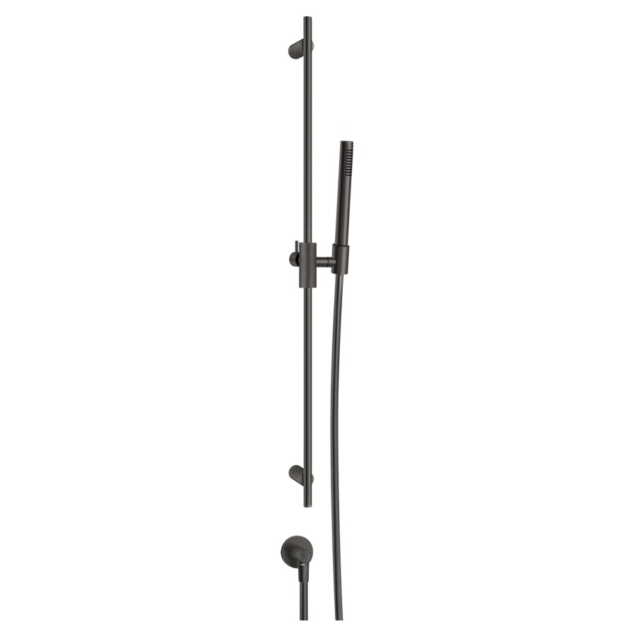 Garniture de douche ANELLO
glissière de douche 80 cm
support à rotule
coude de raccordement 1/2"
douche à main système
anticalcaire, tuyau de douche
150 cm