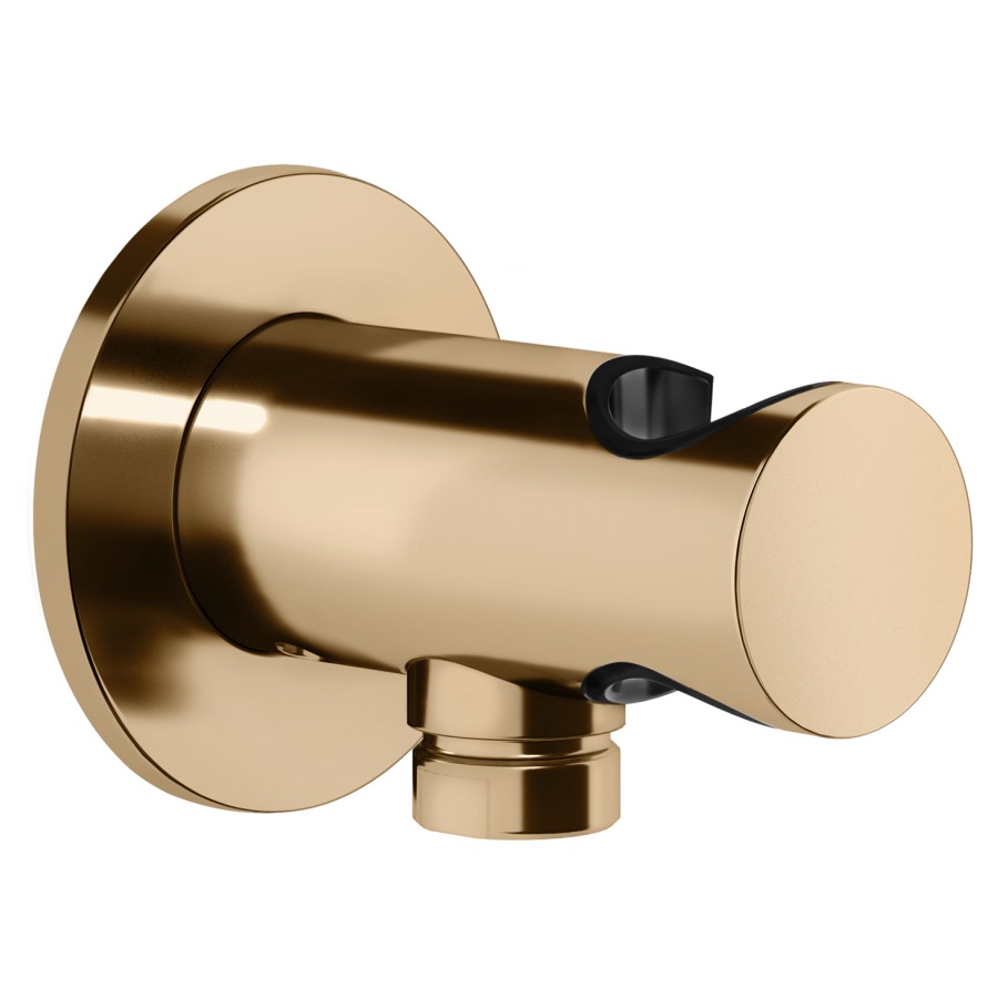 Coude de raccordement mural
GESSI, 1/2" avec support de
douche