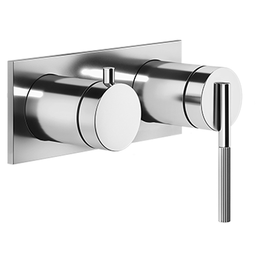 Mélangeur bain/douche
INGRANAGGIO UP
set de montage finale
inverseur à 2 voie, plaque de
recouvrement 16,5 x 6,5 cm
sans corps à encastrer 712 546