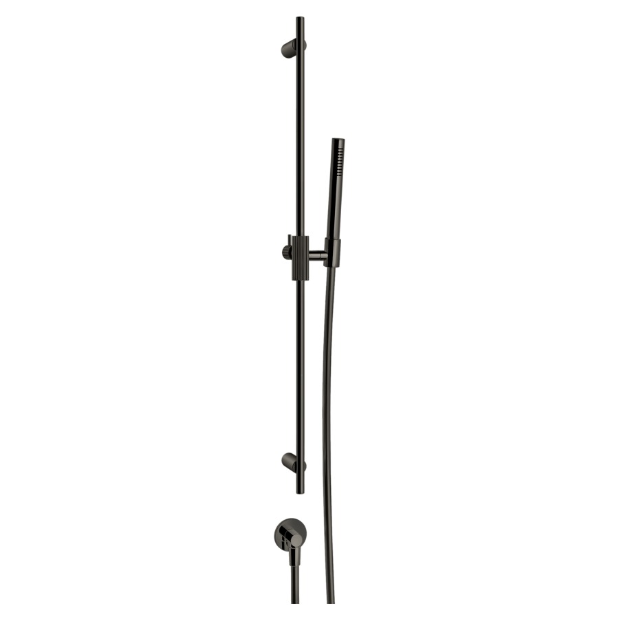 Garniture de douche
INGRANAGGIO
glissière de douche 80 cm
support à rotule
coude de raccordement 1/2"
douche à main système
anticalcaire, tuyau de douche
150 cm