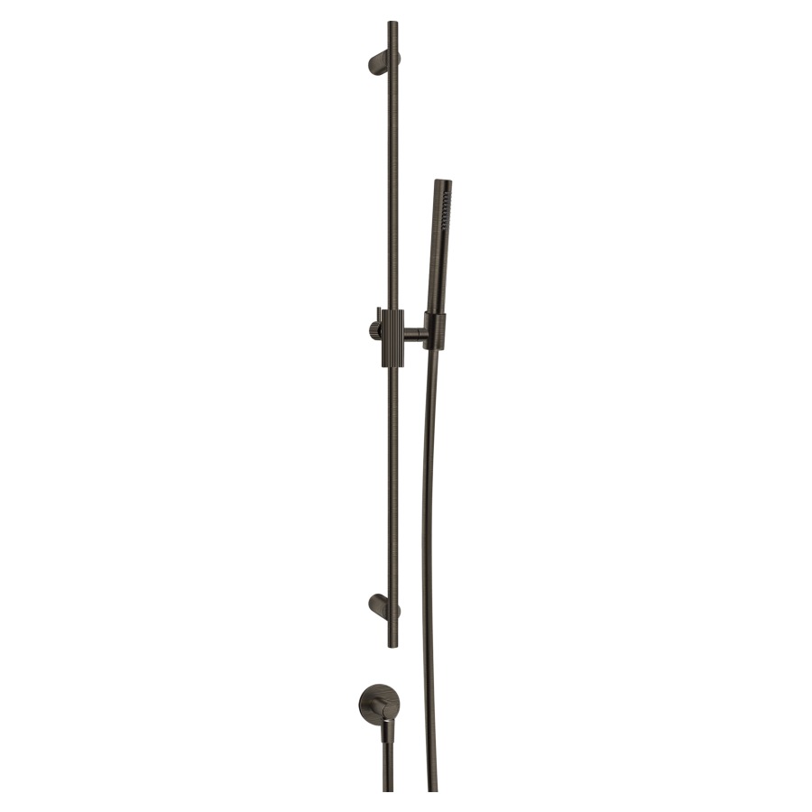 Garniture de douche
INGRANAGGIO
glissière de douche 80 cm
support à rotule
coude de raccordement 1/2"
douche à main système
anticalcaire, tuyau de douche
150 cm