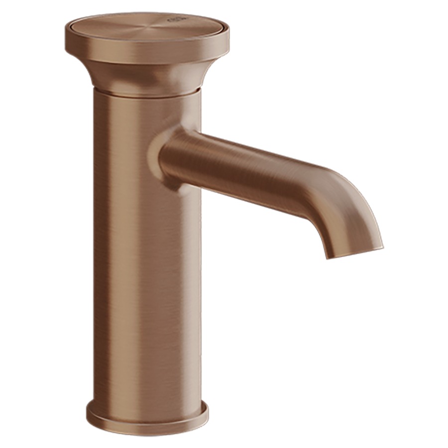 Mélangeur lavabo ORIGINI
S 131 mm, goulot fixe
sans vidage, insert en
finition inclus