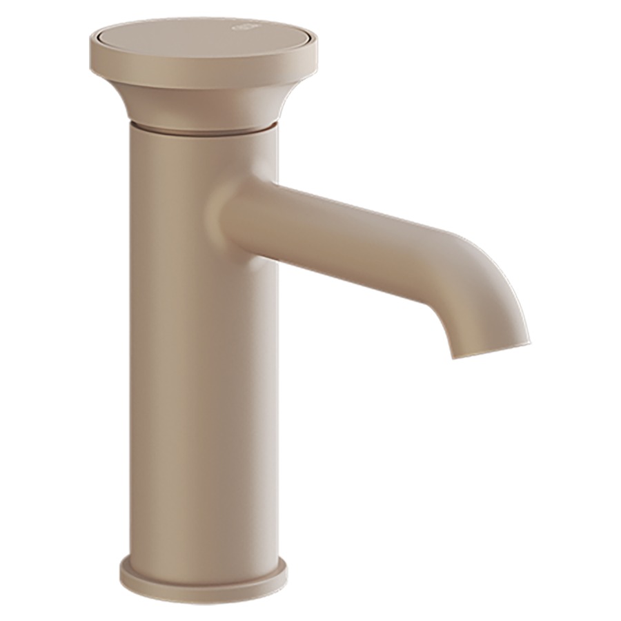 Mélangeur lavabo ORIGINI
S 131 mm, goulot fixe
sans vidage, insert en
finition inclus