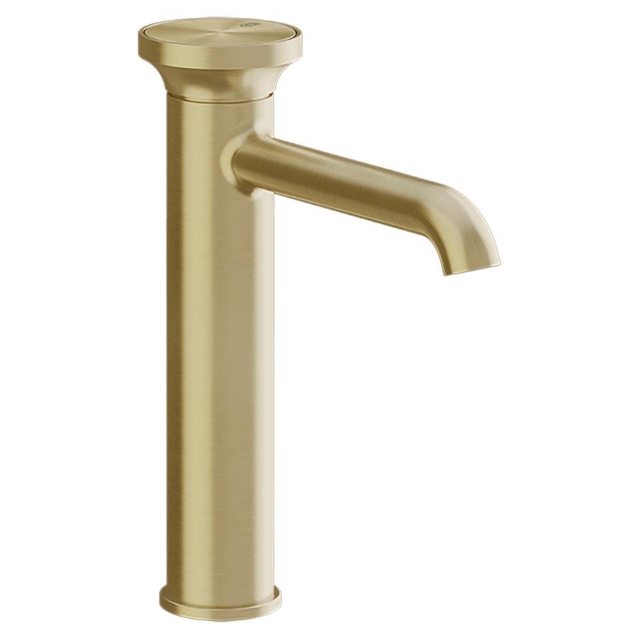 Mélangeur lavabo ORIGINI
S 164 mm, goulot fixe
version moyenne, sans vidage
insert en finition inclus