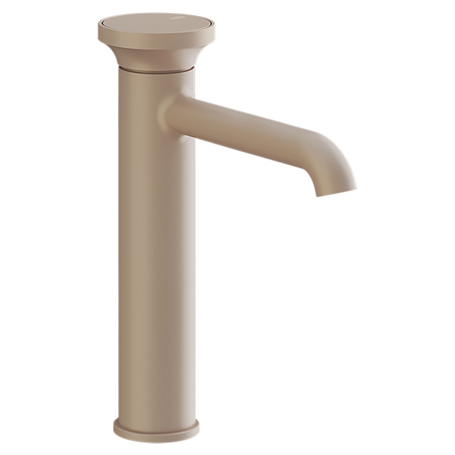 Mélangeur lavabo ORIGINI
S 164 mm, goulot fixe
version moyenne, sans vidage
insert en finition inclus