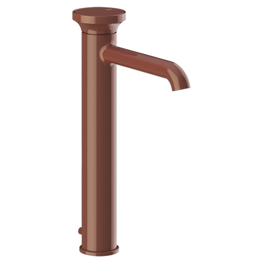 Mélangeur lavabo ORIGINI
S 164 mm, goulot fixe
version haute, avec vidage
excentrique, insert en
finition inclus