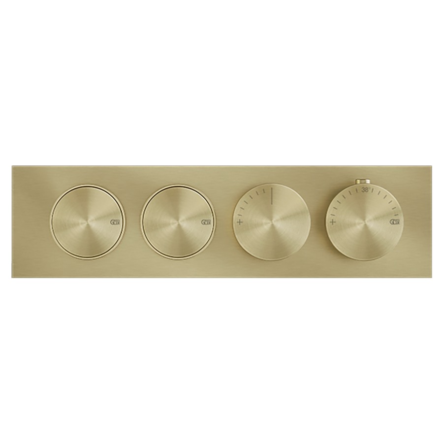 Thermostat ORIGINI UP
set de montage final
avec 2 fonctions avec touche
on/off, insert en finition
inclus, sans corps à encastrer
712 757