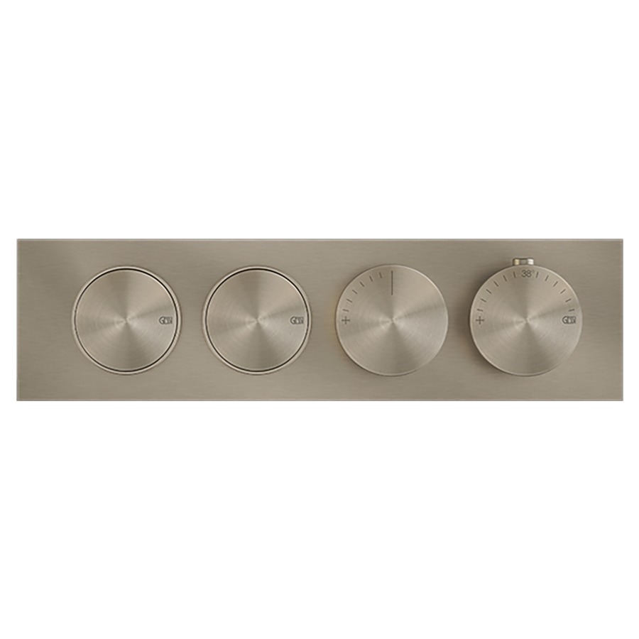 Thermostat ORIGINI UP
set de montage final
avec 2 fonctions avec touche
on/off, insert en finition
inclus, sans corps à encastrer
712 757