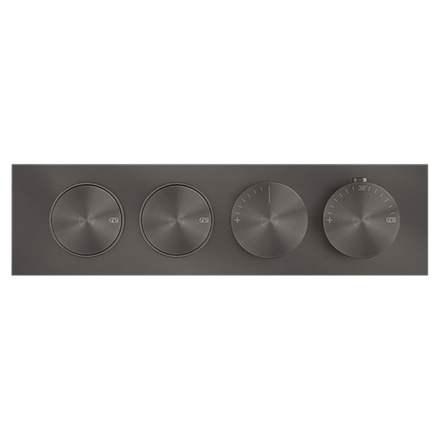 Thermostat ORIGINI UP
set de montage final
avec 2 fonctions avec touche
on/off, insert en finition
inclus, sans corps à encastrer
712 757