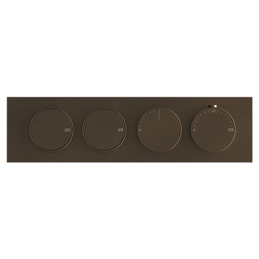 Thermostat ORIGINI UP
set de montage final
avec 2 fonctions avec touche
on/off, insert en finition
inclus, sans corps à encastrer
712 757