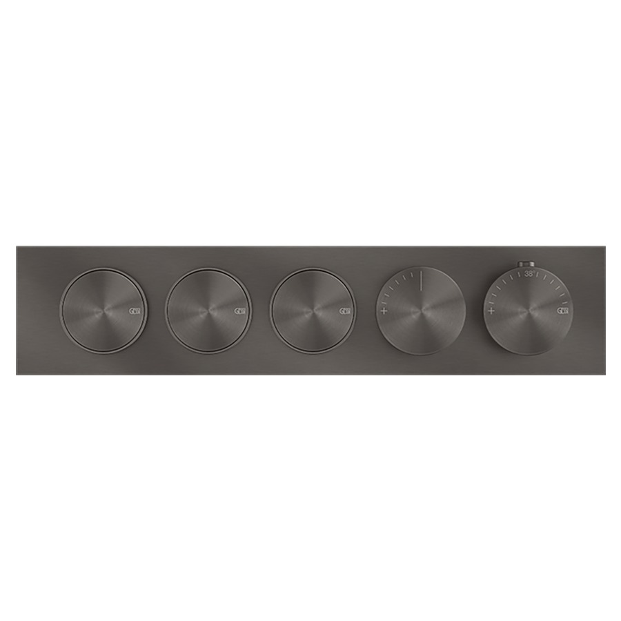 Thermostat ORIGINI UP
set de montage final
avec 3 fonctions avec touche
on/off, insert en finition
inclus, sans corps à encastrer
712 758